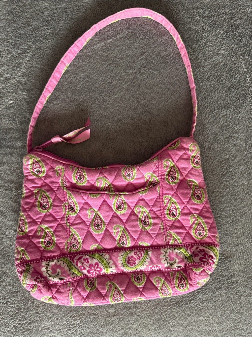 Vera Bradley Quilted Paisley Shoulder Bag in Pink